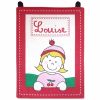 Plaque de porte rouge personnalisable