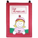 Plaque de porte rouge personnalisable - Les Griottes