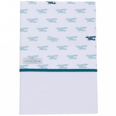 Drap de berceau mint airplane (70 x 100 cm)