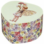 Grand coeur musical jaune paquerettes Flower Fairies - Trousselier