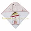 Carr� de bain avec gant de toilette Scrapbook rose