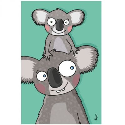 Tableau koalas (14 x 22 cm)