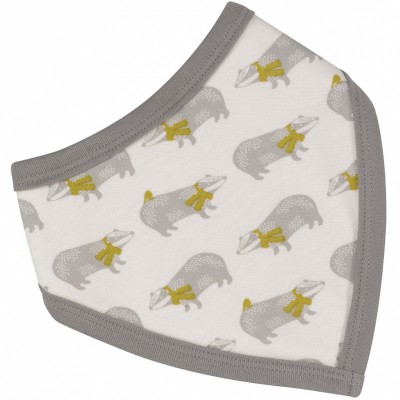 Bavoir bandana réversible badger