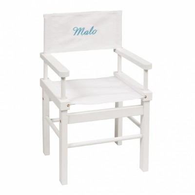 Fauteuil metteur en sc�ne Un dimanche au bord de l'eau blanc (personnalisable) par Moulin Roty