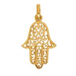 Pendentif Main de Fatma (or jaune 750�) - Berceau magique bijoux