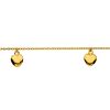 Bracelet maille for�at rond et breloque c�ur 