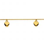 Bracelet maille for�at rond et breloque c�ur  - Berceau magique bijoux