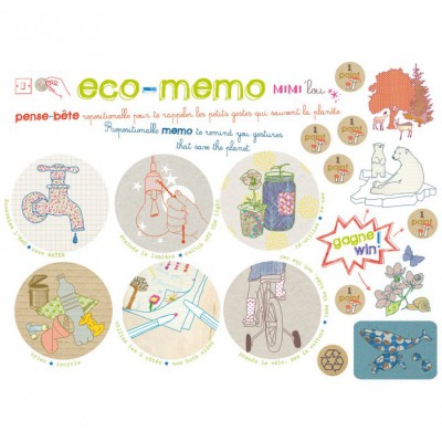 Stickers repositionnables Eco-m�mo par Mimi'lou