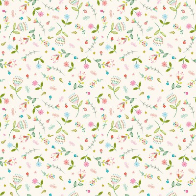 Papier peint sunny flowers safari princess by paper&cloth