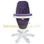 Chaise haute Loop assise violet / ch�ssis blanc - Mamas and Papas