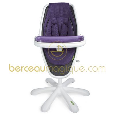 Chaise haute Loop assise violet / ch�ssis blanc   par  Mamas and Papas