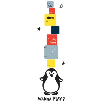 Toise adhésive wanna play by soizic gilibert