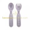 Lot de 2 couverts poudr� rose