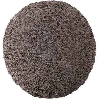 Coussin enfant rond gris foncé (diamètre 45 cm)