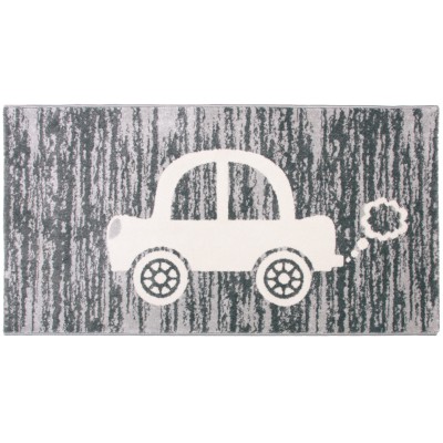 Tapis garçon mr car voiture gris (80 x 150 cm)