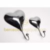 Lot de 2 pat�res coeur en m�tal argent�