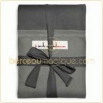 Echarpe de portage anthracite poche olive (COURTE)  - Je Porte Mon B�b�