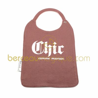 Bavoir violine Chic comme Maman par M�r�sine