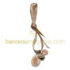 Bracelet miraculeux ruban en satin rose