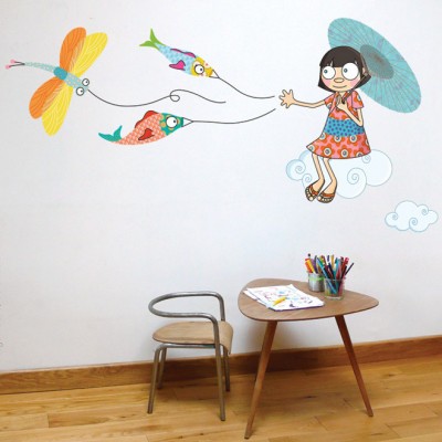 Sticker sur un petit nuage
