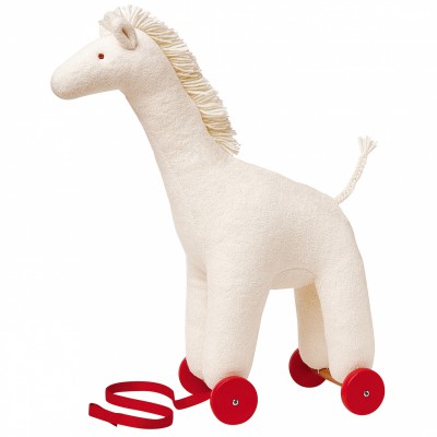 Girafe � roulettes (46 cm) par Trousselier