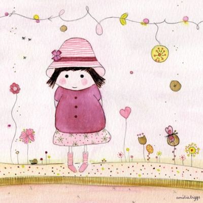 Tableau eléonore by amélie biggs (40 x 40 cm)