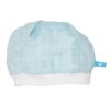 Bonnet b�b� mousseline bleu