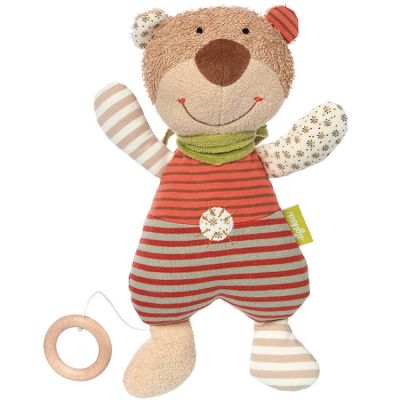 Peluche musicale ours natural love (32 cm)