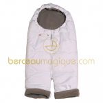 Combizip blanc et taupe (taille 2) - Red Castle