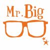 Mini sticker fluo Mr Big (10 x 10 cm)