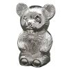 Tirelire Ours (m�tal argent�)