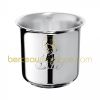 Coquetier Charlie Bear (m�tal argent�)