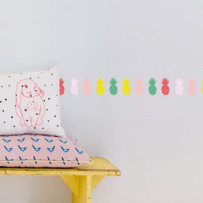 Frise adhésive ananas couleurs (5 m)