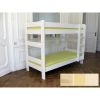 Lit superpos� dissociable Dominique finitions : brut / naturel vernis / blanc pastel