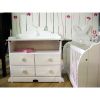 Commode � langer Lapin fintion laqu� blanc