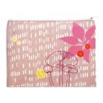 Trousse fleurs rose par Mimi'lou