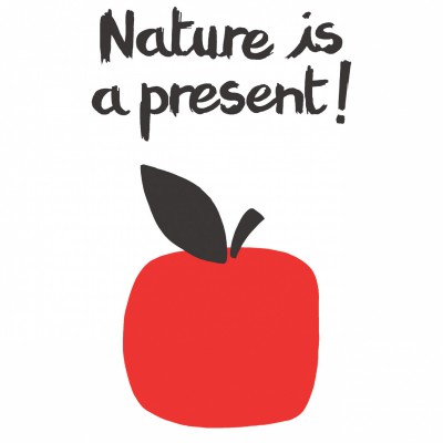 Poster nature is a present, apples by chloe lefeuvre (30 x 40 cm)