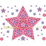 Sticker Etoile g�om�trique - Art for Kids