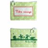 Mini pochette � maquillage verte personnalisable