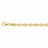 Bracelet maille grain de caf� (or jaune 375�)