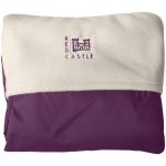 Couverture coupe-vent p�pin et ivoire (100 x 72 cm) - Red Castle
