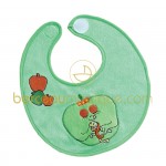 Bavoir naissance pouet pouet Barbamama fruits vert - Babycalin