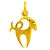 Pendentif breloque capricorne (or jaune)