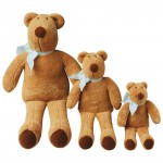 Ours collector musical ruban bleu ciel (34 cm) - Trousselier
