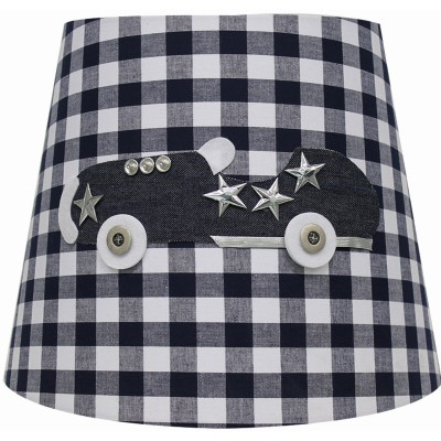 Abat-jour silver star voiture bleue pour lampe (35 x 28 cm)