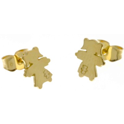 Boucles d'oreilles petite fille (Or jaune)   par  Loupidou