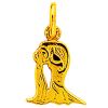 Pendentif breloque verseau (or jaune)