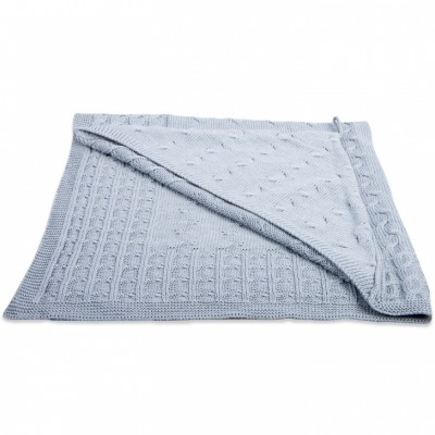 Cape de bain cable uni gris (80 x 80 cm)