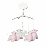 Mobile musical Mouton rose - Trousselier