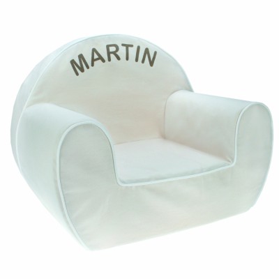 Fauteuil club personnalisable naturel par Candide